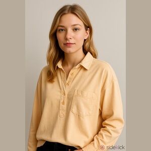 Aerie Henley Long Sleeve Tee